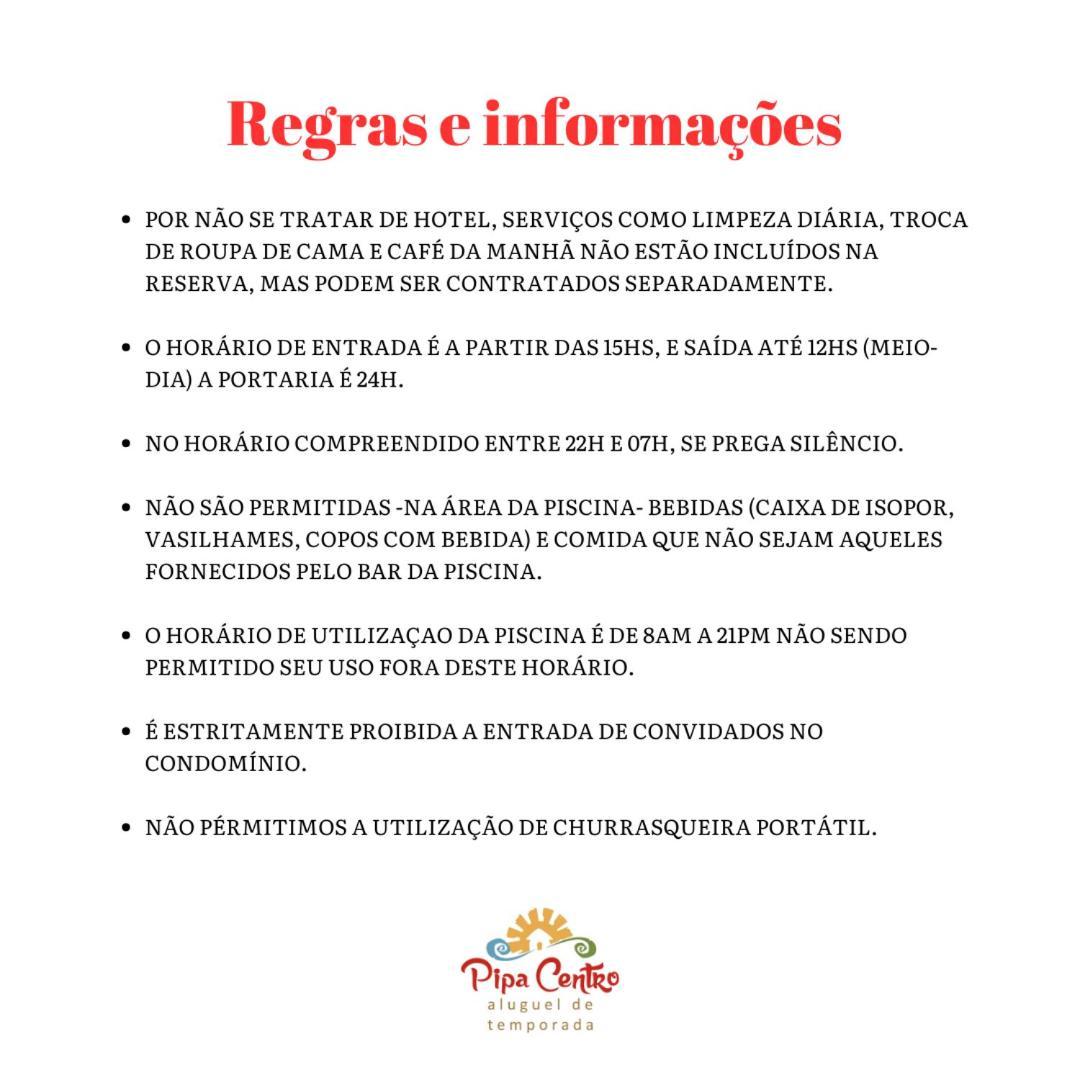 Condominio Solar Pipa - Apartamento Economico, Sem Varanda Praia de Pipa Kültér fotó